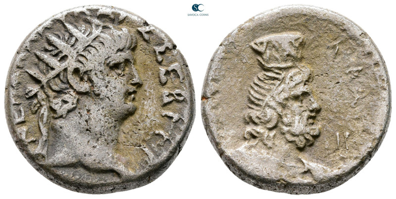 Egypt. Alexandria. Nero AD 54-68. 
Billon-Tetradrachm

25 mm, 11,75 g



...