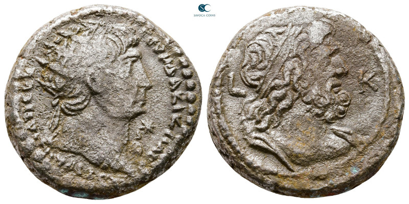 Egypt. Alexandria. Trajan AD 98-117. 
Billon-Tetradrachm

25 mm, 12,15 g

...