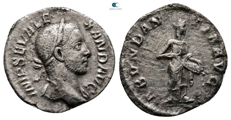 Severus Alexander AD 222-235. Rome
Denarius AR

18 mm, 2,05 g



Very Fin...