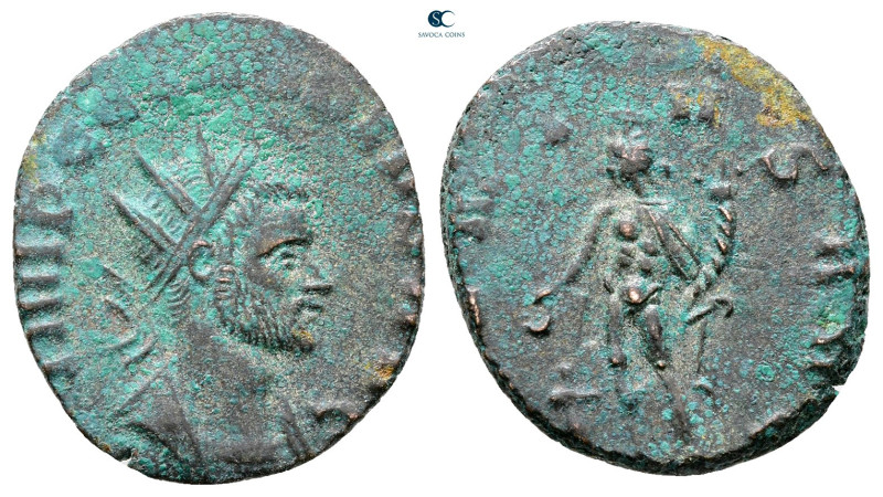 Claudius II (Gothicus) AD 268-270. Rome
Antoninianus Æ

20 mm, 2,97 g



...