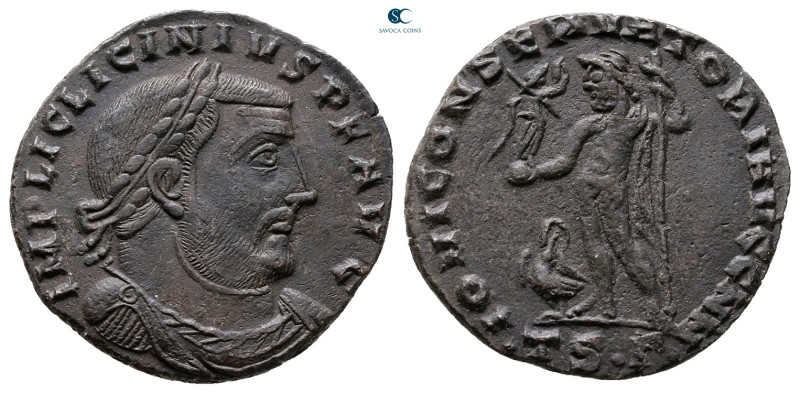 Licinius I AD 308-324. Thessaloniki
Follis Æ

22 mm, 3,55 g



Very Fine