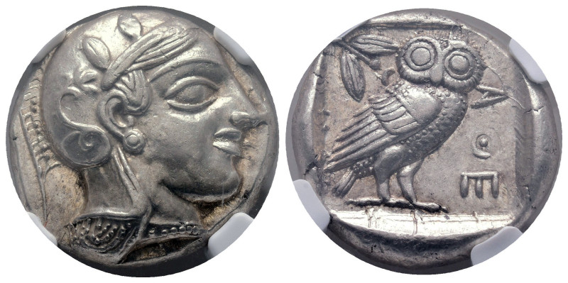 Attica. Athens circa 455-440 BC. Early transitional issue
Tetradrachm AR

23 ...