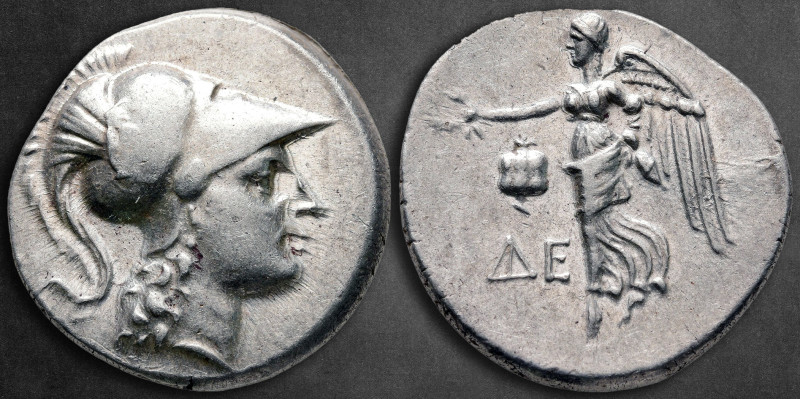 Pamphylia. Side . ΔΕΙΝΟ- (Deino-), magistrate 205-100 BC.
Tetradrachm AR

30 ...