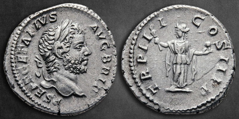 Geta AD 198-211. Rome
Denarius AR

18 mm, 3,39 g

P SEPT GETA PIVS AVG BRIT...