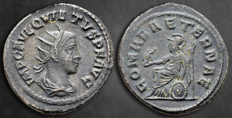 Quietus AD 260-261. Samosata
Billon Antoninianus

22 mm, 3,30 g

IMP C FVL ...