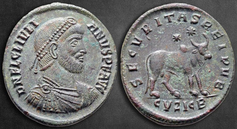 Julian II AD 360-363. Cyzicus
Double Maiorina Æ

29 mm, 7,47 g

D N FL CL I...