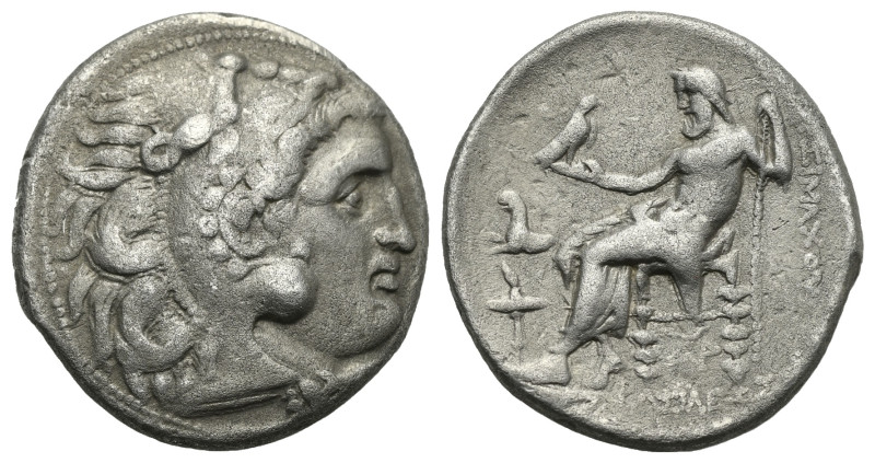 KINGS OF THRACE. Lysimachos, 305-281 BC. Tetradrachm (Silver, 28.12 mm, 16.82 g)...