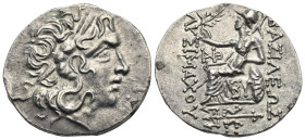 KINGS OF THRACE. Lysimachos, 305-281 BC. Tetradrachm (Silver, 32.58 mm, 16.17 g) Byzantion mint, posthumous issue, struck circa 90-81 BC. Diademed hea...