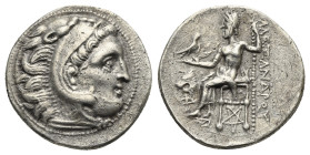 KINGS OF THRACE. Lysimachos, 305-281 BC. Drachm (Silver, 18.06 mm, 3.72 g) struck circa 301/0-300/299 BC, in the name and types of Alexander III the G...