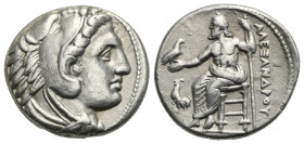 KINGS OF MACEDON. Alexander III 'the Great', 336-323 BC. Tetradrachm (Silver, 27.38 mm, 16.96 g). Amphipolis, struck under Antipater, circa 325-323/2 ...