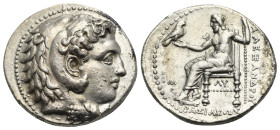 KINGS OF MACEDON. Alexander III 'the Great', 336-323 BC. Tetradrachm (Silver, 27.79 mm, 17.13 g), Babylon, struck under Archon, Dokimos, or Seleukos I...