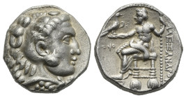 KINGS OF MACEDON. Alexander III the Great (336-323 BC) Tetradrachm (Silver, 24.41 mm, 17.09 g) dated RY 36 of ‘Ozmilk = 314/3 BC, Tyre mint. Head of H...