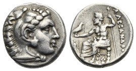 KINGS OF MACEDON. Alexander III ‘the Great’, 336-323 BC. Drachm (Silver, 16.34 mm, 4.20 g). Lampsakos, struck under Kalas or Demarchos, circa 328-323 ...