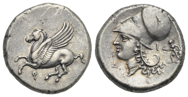 CORINTHIA. Corinth. Circa 345-307 BC. Stater (Silver, 20.39 mm, 8.54 g). Pegasos...