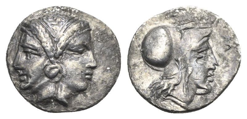 MYSIA. Lampsakos. Circa 4th-3rd century BC. Diobol (Silver, 13.11 mm, 1.14 g). J...