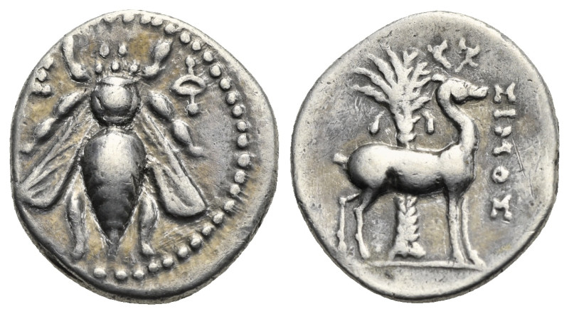 IONIA. Ephesos. Circa 202-133 BC. Drachm (Silver, 18.56 mm, 4.08 g). Simos magis...