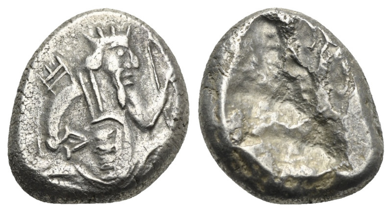 ACHEMENID EMPIRE. Time of Xerxes II to Artaxerxes III. Siglo (Silver, 16.92 mm, ...