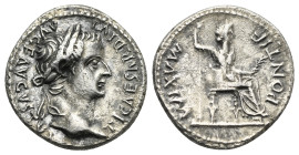 Tiberius. 14-37. Denarius (Silver, 19.5 mm, 3.68 g). Lugdunum mint. 14-35. “Tribute penny” type. TI CΛESΛR DIVI ΛVG F ΛVGVSTVS Laureate head right; on...