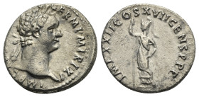 Domitian, 81-96. Denarius (Silver, 18.03 mm, 3.13 g). Rome, 95-96. IMP [CAES DOMIT AVG] GERM P M TR P XV Laureate head of Domitian to right. Rev. IMP ...