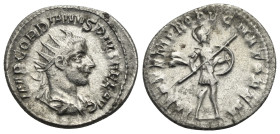 Gordian III, 238-244. Antoninianus (Silver, 22.61 mm, 4.11 g). Rome, circa 243-244. IMP GORDIANVS PIVS FEL AVG Radiate, draped and cuirassed bust of G...