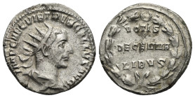 Trebonianus Gallus, 251-253. Antoninianus (Silver, 21.39 mm, 3.69 g). Rome, 251. IMP CAE C VIB TREB GALLVS AVG Radiate, draped and cuirassed bust of T...