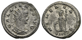 Gallienus, 253-268. Antoninianus (Billon, 21.70 mm, 4.09 g). Antioch, circa 266-267. GALLIENVS AVG Radiate and draped bust of Gallienus to right. Rev....