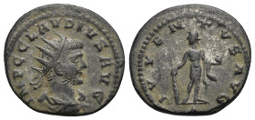 Claudius II Gothicus, 268-270. Antoninianus (Billon, 20.78 mm, 3.48 g). Antioch, circa 268-269. IMP C CLAVDIVS AVG Radiate, draped and cuirassed bust ...