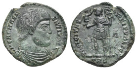 Magnentius, 350-353. Double Centenionalis (Bronze, 22.53 mm, 5.06 g), Treveri, 350-353. IM CAE MAGNENTIVS AVG. Draped and cuirassed bust of Magnentius...