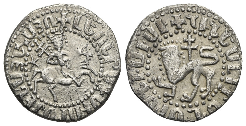 ARMENIA, Cilician Armenia. Royal. Levon II. 1270-1289. Tram (Silver 20,44 mm, 2....