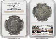 Cundinamarca. Republic 8 Reales 1820-JF VF25 NGC, Bogota mint, KM-C6. Pewter and arsenic toned. HID09801242017 © 2024 Heritage Auctions | All Rights R...