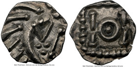 Early Anglo-Saxon. Continental Sceat ND (695-740) MS63 NGC, S-790C. 1.16gm. Variety E. Degenerate diademed bust, reverse with central annulet. Present...