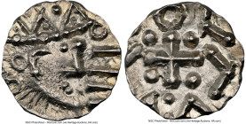 Early Anglo-Saxon. Continental Sceat ND (695-740) MS66 NGC, Series D, Type 2c. S-792. 0.76gm. A spectacular example, argent fields brimming with shimm...