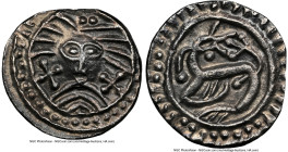 Early Anglo-Saxon. Continental Issues Sceat ND (695-740) AU55 NGC, Series X, S-797, N-116. 1.00gm. Facing "Woden" head. A wonderfully designed issue f...
