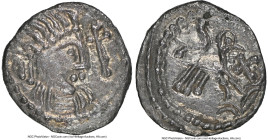 Early Anglo-Saxon. Secondary Phase Sceat ND (710-725) MS64 NGC, York mint, Series J, S-802D. 0.94gm. Diademed bust right, cross before. Presently the ...