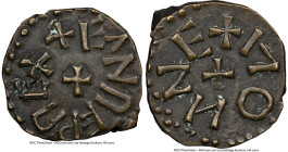 Kings of Northumbria. Eanred (810-830) Styca AU50 NGC, Monne as moneyer, S-862. 1.28gm. HID09801242017 © 2024 Heritage Auctions | All Rights Reserved