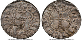 Kings of All England. Edward the Confessor (1042-1066) Penny ND (1042-1066) MS61 NGC, Steyning mint, Wvlfric moneyer, S-1179, N-825. 1.31gm. Pointed H...