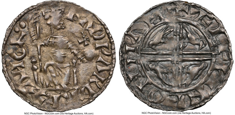 Kings of All England. Edward the Confessor (1042-1066) Penny ND (1056-1059) AU58...