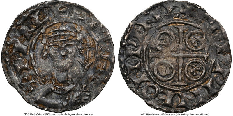 William I, the Conqueror (1066-1087) Penny ND (1066-1087) AU55 NGC, Winchester m...