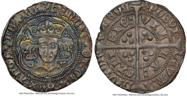 Henry VI (1st Reign, 1422-1461) Groat (4 Pence) ND (1422-1427) AU55 NGC, Calais mint, Annulets at neck type, S-1836. 3.68gm. Eye-catching moss and ink...