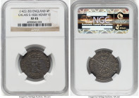 Henry VI (1st Reign, 1422-1461) Groat (4 Pence) ND (1422-1430) XF45 NGC, Calais mint, S-1836. Rosette-mascle issue. A well-detailed example defined by...