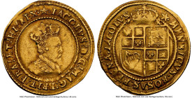 James I (1603-1625) gold Crown ND (1611-12) AU50 NGC, Tower mint, Mullet mm, Second coinage, Third bust, S-2625. 2.54gm. Virtually complete legends, s...