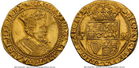 James I (1603-1625) gold Double Crown ND (1615-16) XF Details (Edge Filing, Cleaned) NGC, Tower mint, Tun mm, Second coinage, Fifth bust, KM40, S-2623...