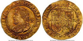James I (1603-1625) gold 1/2 Laurel ND (1620-1621) MS62 NGC, Tower mint, Rose mm, Third coinage. S-2641, N-2117. 4.54gm. A stunner when viewed in hand...