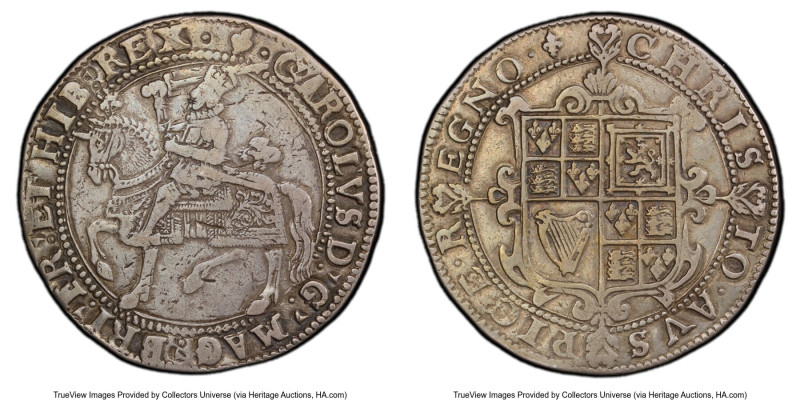 Charles I (1625-1649) Crown ND (1625) VF35 PCGS, Tower mint (under Charles I), L...