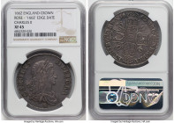 Charles II Crown 1662 XF45 NGC, KM417.1, S-3351, ESC-344. Variety with rose below bust and 1662 dated on edge. Slightly muted surfaces cloaked in perv...