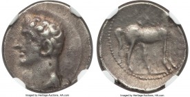 PUNIC SPAIN. Carthago Nova. Carthaginian Occupation. Time of Hannibal. Ca. 237-209 BC. AR half-shekel (17mm, 3.52 gm, 1h). NGC Choice VF 4/5 - 3/5. Pu...