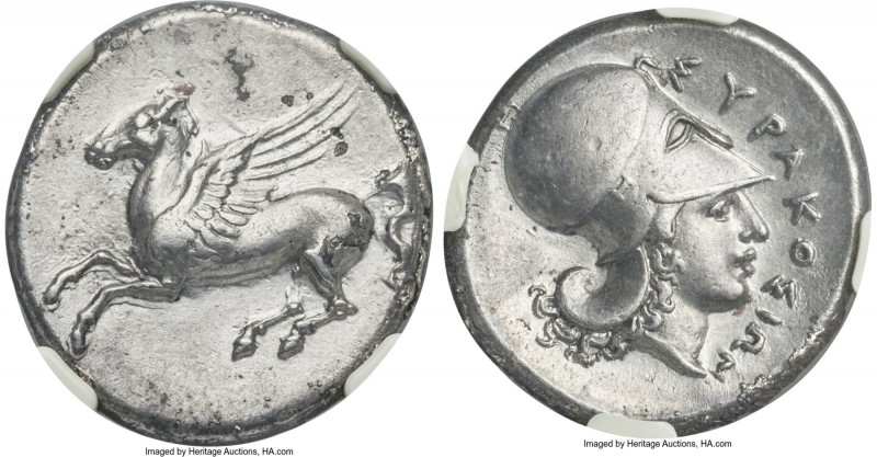 SICILY. Syracuse. Third Democracy. Ca. 344-317 BC. AR stater (21mm, 8.21 gm, 3h)...
