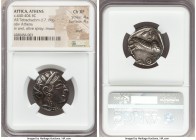 ATTICA. Athens. Ca. 440-404 BC. AR tetradrachm (24mm, 17.19 gm, 8h). NGC Choice XF 4/5 - 4/5, scuff. Mid-mass coinage issue. Head of Athena right, wea...