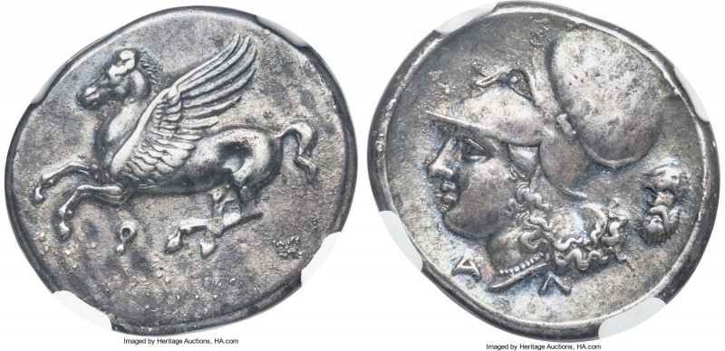 CORINTHIA. Corinth. Ca. 345-307 BC. AR stater (23mm, 8.35 gm, 6h). NGC Choice XF...