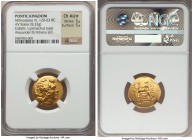 PONTIC KINGDOM. Time of Mithradates VI (120-63 BC). AV stater (21mm, 8.33 gm, 12h). NGC Choice AU S 5/5 - 5/5. Types of Lysimachus of Thrace. Callatis...